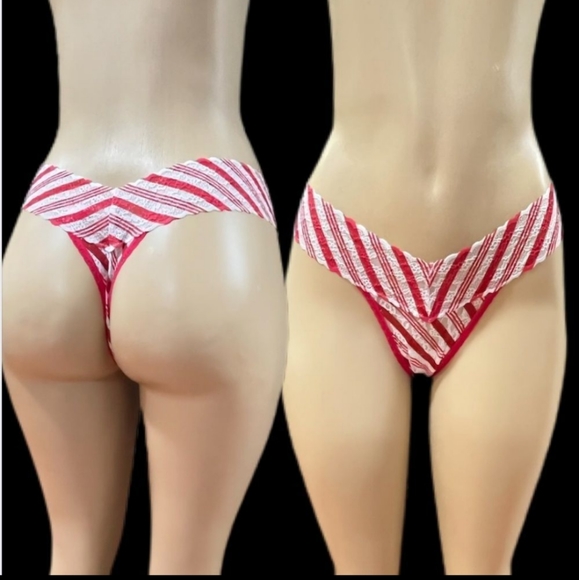 Victoria secret Candy Cane Thong Panties-OS - Picture 2 of 7